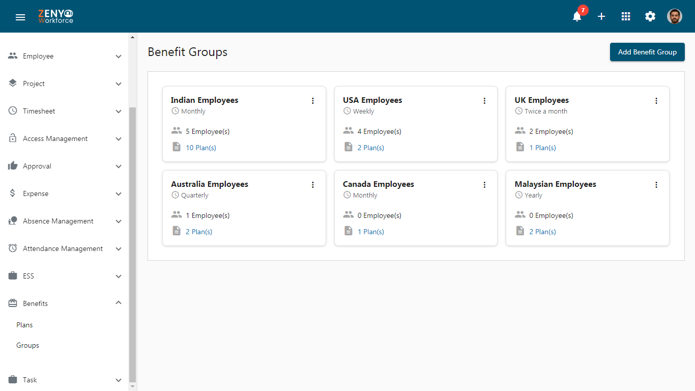 Added Benefit Groups