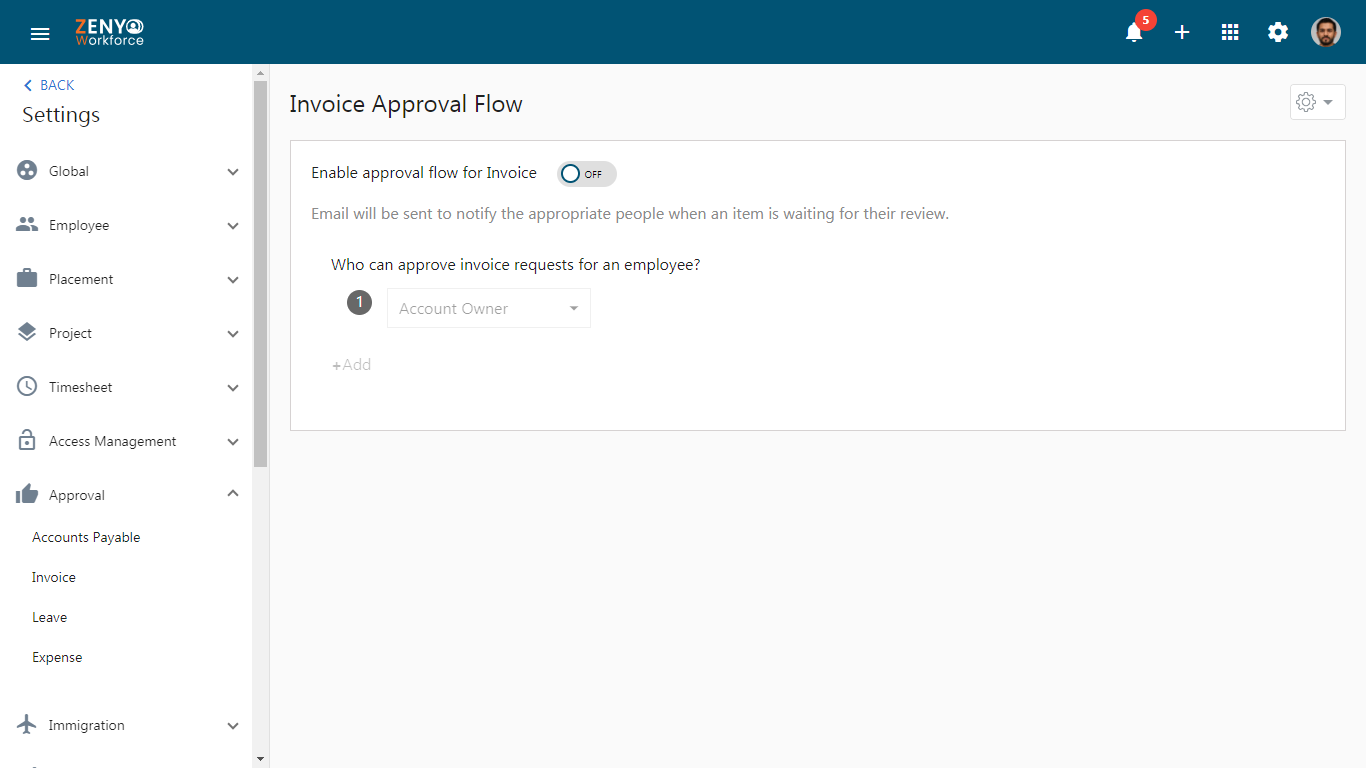 Invoice Approval Flow