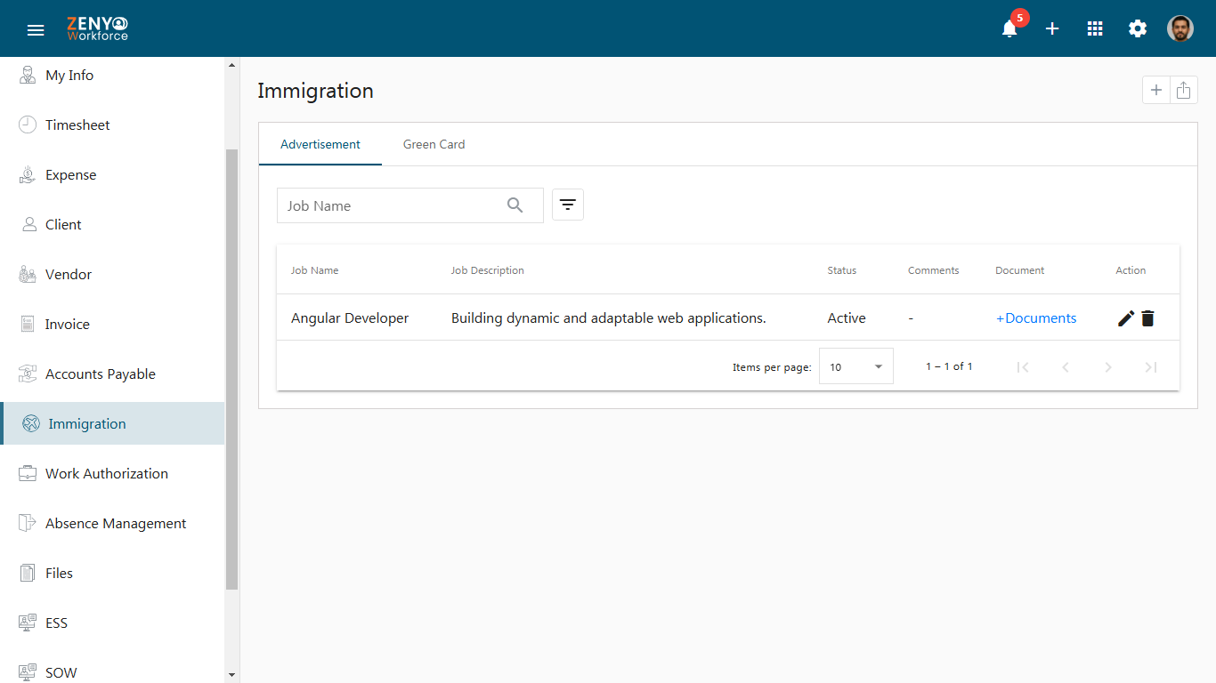 immigration dashboard