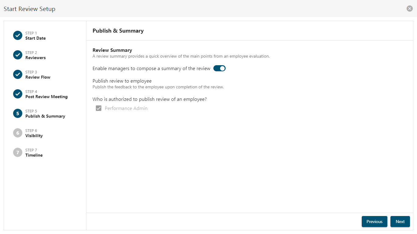 Publish & Summary